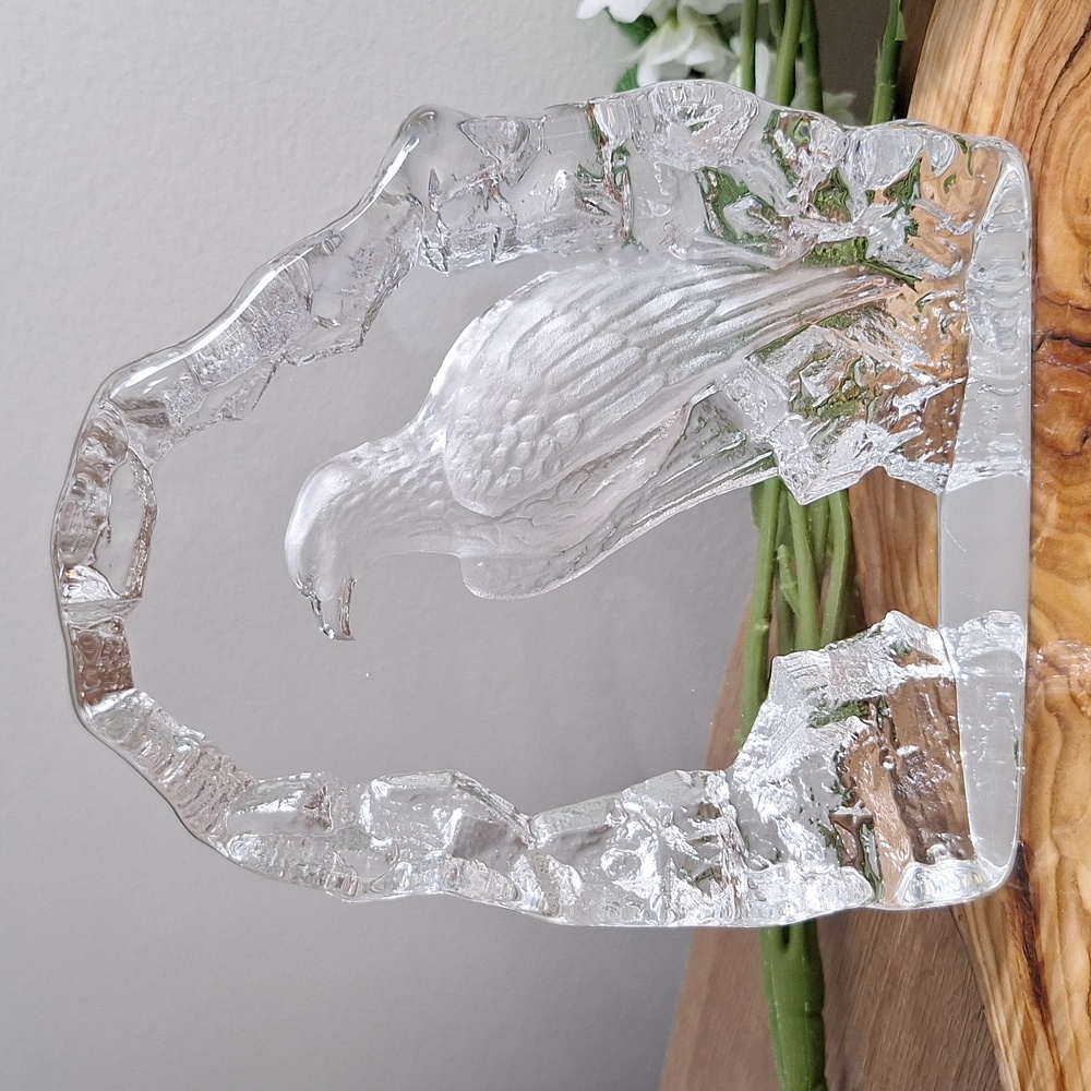 #AFK Heavy Glass Eagle Sculpture Not Signed